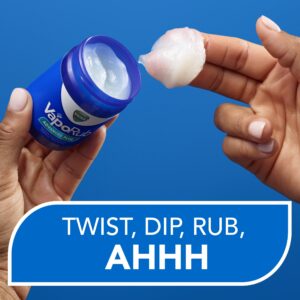 Vicks Vaporub Cough Suppressant Chest Rub Ointment, Original, 6 oz - Image 3