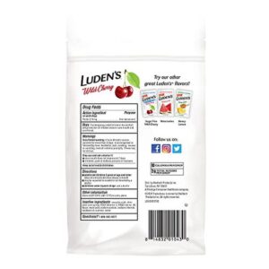 Luden's Wild Cherry Throat Drops | Deliciously Soothing | 30 Drops | 1 Bag - Image 3