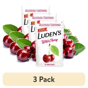 Luden's Wild Cherry Throat Drops | Deliciously Soothing | 30 Drops | 1 Bag - Image 4