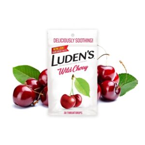 Luden's Wild Cherry Throat Drops | Deliciously Soothing | 30 Drops | 1 Bag - Image 9