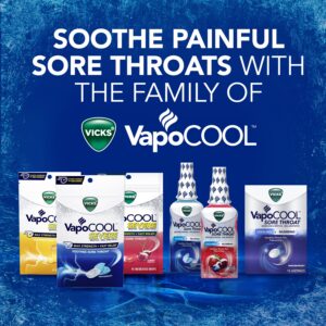 Vicks Vapocool Severe Medicated Sore Throat Drops, Max Relief, Menthol, Winterfrost, 18 ct - Image 8
