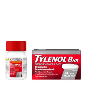 Tylenol 8 Hour Muscle Aches & Pain Tablets with Acetaminophen, 100 Count - Image 14