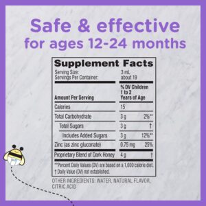 Zarbee's Baby Honey Cough Syrup + Immune Support*, Grape, 2 fl. oz - Image 7