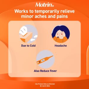 Fast-Acting Motrin IB, Ibuprofen 200mg for Pain & Fever Relief, 225 Count - Image 6