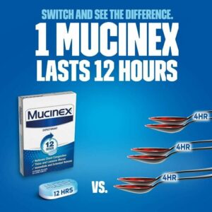 Mucinex 12-Hour Chest Congestion Expectorant Tablets, 600mg 100 Count - Image 7