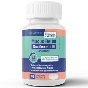 WELMATE Mucus Relief Tablets | Guaifenesin 600 mg | Cough & Cold Expectorant for Chest Congestion | 200 Count - Image 7