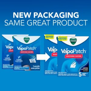 Vicks VapoPatch with Soothing Non-Medicated Vapors, 2 x 5ct Cartons - Image 2