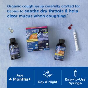 Mommy's Bliss Organic Day + Night Organic Cough Syrup,Age 4 Months+, over-The Counter,(2) 1.67 fl. oz. Bottles - Image 3
