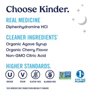 KinderMed Kids’ Nighttime Cold & Cough, Organic Cherry Flavor, 4 oz (118 mL), No PE - Image 4