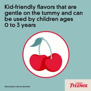Infants' Tylenol Acetaminophen Liquid Medicine, Cherry, 2 fl. oz - Image 5