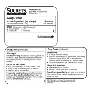 Sucrets Sore Throat Lozenges, Wild Cherry Flavor, 18 Count - Image 7