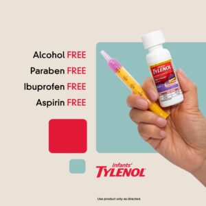 Infants' Tylenol Acetaminophen Liquid Medicine, Grape Flavor, 2 fl. oz - Image 3