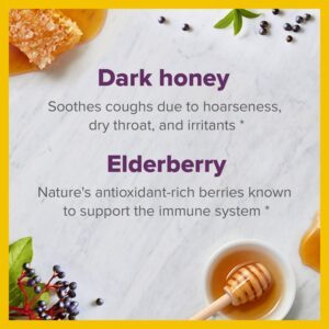 Zarbee's Honey Cough Syrup + Immune for Adults, Berry Flavor, 8 fl. oz - Image 4