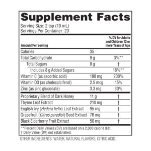 Zarbee's Honey Cough Syrup + Immune for Adults, Berry Flavor, 8 fl. oz - Image 8