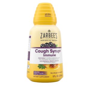 Zarbee's Honey Cough Syrup + Immune for Adults, Berry Flavor, 8 fl. oz - Image 12