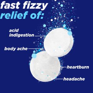 Alka-Seltzer Heartburn Relief and Pain Relief, Aspirin + Antacid Effervescent Tablets, 24 Count - Image 3
