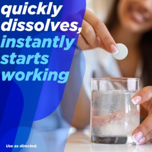 Alka-Seltzer Heartburn Relief and Pain Relief, Aspirin + Antacid Effervescent Tablets, 24 Count - Image 4