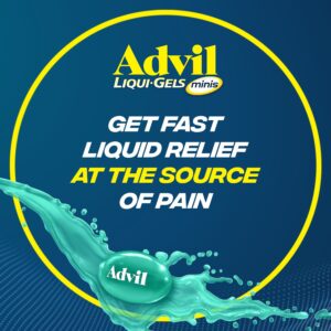 Advil Liqui-Gels Minis Pain Relievers for Headache Relief, Fever Reducer Liquid Filled Capsules, 200 mg Ibuprofen, 80 Count - Image 6