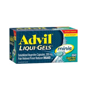Advil Liqui-Gels Minis Pain Relievers for Headache Relief, Fever Reducer Liquid Filled Capsules, 200 mg Ibuprofen, 80 Count - Image 16