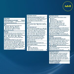 Advil Pain Relievers and Fever Reducer Coated Tablets, 200 Mg Ibuprofen, 24 Count - Image 9