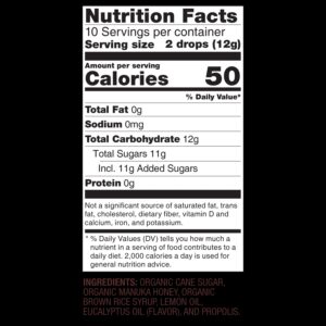 Wedderspoon Organic Manuka Honey Drops Lemon, 20ct - Image 6