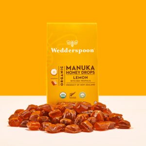 Wedderspoon Organic Manuka Honey Drops Lemon, 20ct - Image 10