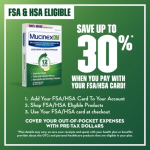 Mucinex DM 12 Hour Expectorant & Cough Medicine, Excess Mucus Relief & Cough Suppressant, 40 Tablets - Image 6