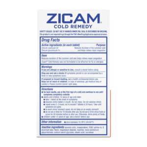 Zicam Cold Remedy Zinc RapidMelts, Citrus Flavor, Homeopathic Cold Shortening Medicine, 25 Count - Image 6