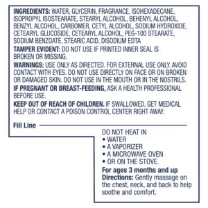 Vicks Baby Cream, Soothing Non-Medicated Vapor Cream for Babies with Aloe Vera, 3 Oz - Image 4