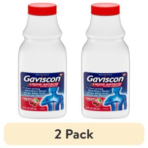 Gaviscon Extra Strength Liquid Antacid for Heartburn Relief, Cherry, 12 oz - Image 10
