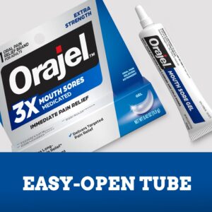 Orajel Extra Strength 3X Medicated Benzocaine Oral Pain Relief Gel, 0.42 oz - Image 7