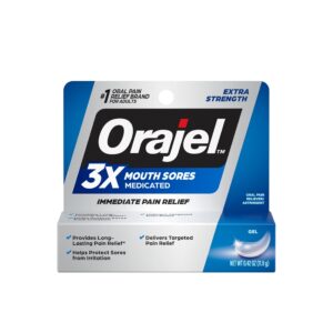 Orajel Extra Strength 3X Medicated Benzocaine Oral Pain Relief Gel, 0.42 oz - Image 9
