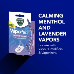 Vicks VapoPads Calming Menthol and Lavender Scent, Cold and Flu Relief, 12 Count, VSP30FP - Image 3