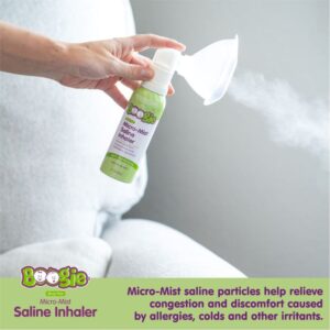 Boogie Sterile and Drug-Free Micro-Mist Saline Inhaler for Congestion Relief, Safe for All Ages, 1.7 oz - Image 4