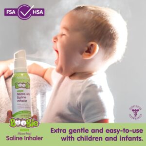 Boogie Sterile and Drug-Free Micro-Mist Saline Inhaler for Congestion Relief, Safe for All Ages, 1.7 oz - Image 6