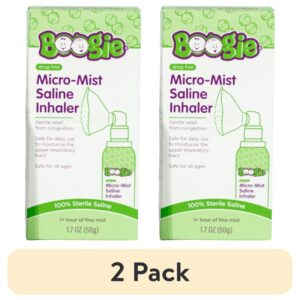 Boogie Sterile and Drug-Free Micro-Mist Saline Inhaler for Congestion Relief, Safe for All Ages, 1.7 oz - Image 11