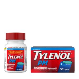 Tylenol PM Extra Strength Pain Reliever & Sleep Aid Caplets, 24 Count - Image 16