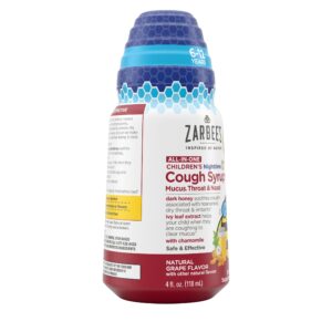 Zarbee's Kid's All-in-One Night Cough + Mucus, Throat, Nasal, 4 fl. oz - Image 11