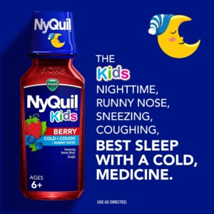 Vicks DayQuil and NyQuil Kids Cold and Cough Liquid, Cold Medicine for Children, Berry, 2x8 Fl oz - Image 10