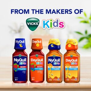 Vicks DayQuil and NyQuil Kids Cold and Cough Liquid, Cold Medicine for Children, Berry, 2x8 Fl oz - Image 11