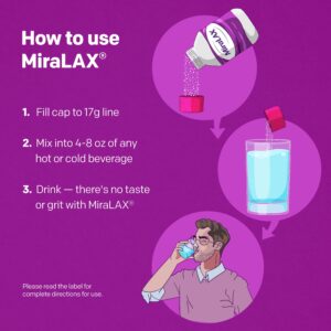 MiraLAX Laxative Powder for Gentle Constipation Relief, 30 Doses - Image 7