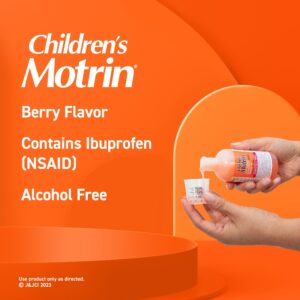 Children's Motrin Ibuprofen Kids Medicine, Berry Flavored, 4 fl. oz - Image 3