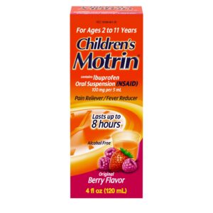 Children's Motrin Ibuprofen Kids Medicine, Berry Flavored, 4 fl. oz - Image 7