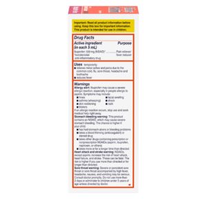 Children's Motrin Ibuprofen Kids Medicine, Berry Flavored, 4 fl. oz - Image 9