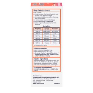 Children's Motrin Ibuprofen Kids Medicine, Berry Flavored, 4 fl. oz - Image 10