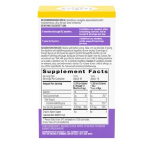 Zarbee's Baby Agave Cough Syrup + Immune Support, Grape, 2 fl. oz - Image 3