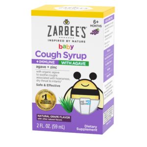 Zarbee's Baby Agave Cough Syrup + Immune Support, Grape, 2 fl. oz - Image 9