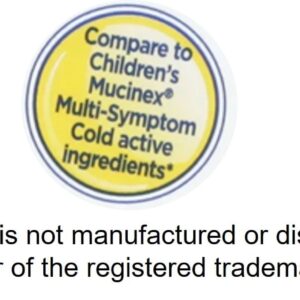 Equate Children's Multi-Symptom Cold Liquid, Very Berry Flavor, Ages 4 to 12 Years, 4 fl oz, Compare to Children's Mucinex® Multi-Symptom Cold Active Ingredients - Image 7
