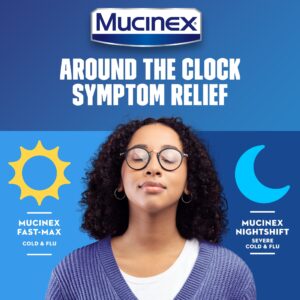 Mucinex Fast-Max Cold & Flu & Nightshift Severe Cold & Flu Medicine, OTC Cough Relief, 2x6 fl oz - Image 4