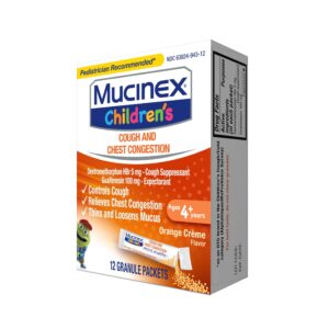 Mucinex Children's Cough Medicine & Expectorant for Kids, OTC Relief, Orange Crème Flavor Mini-Melts, 12 ct - Image 10